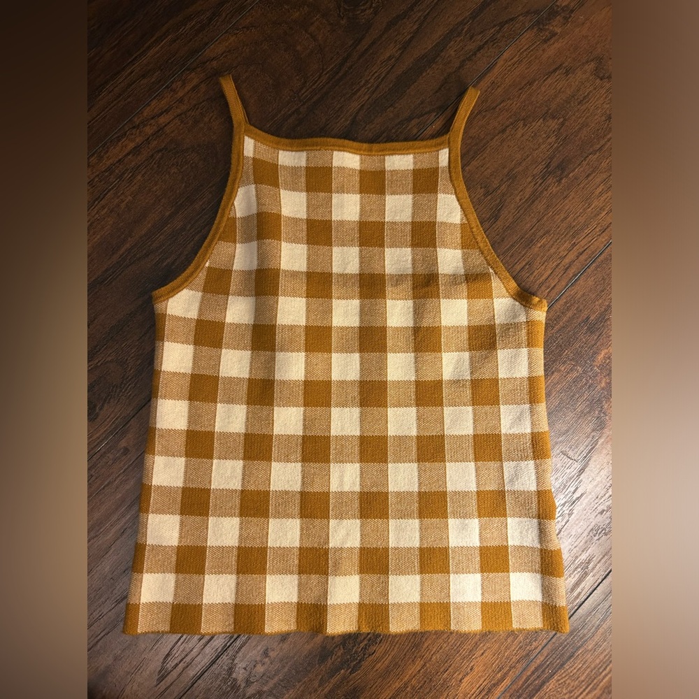 Madewell Gingham Sweater Shell